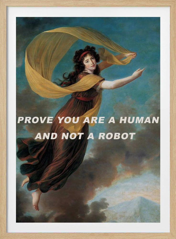 Beweise, dass du ein Mensch und kein Roboter bist. | Poster