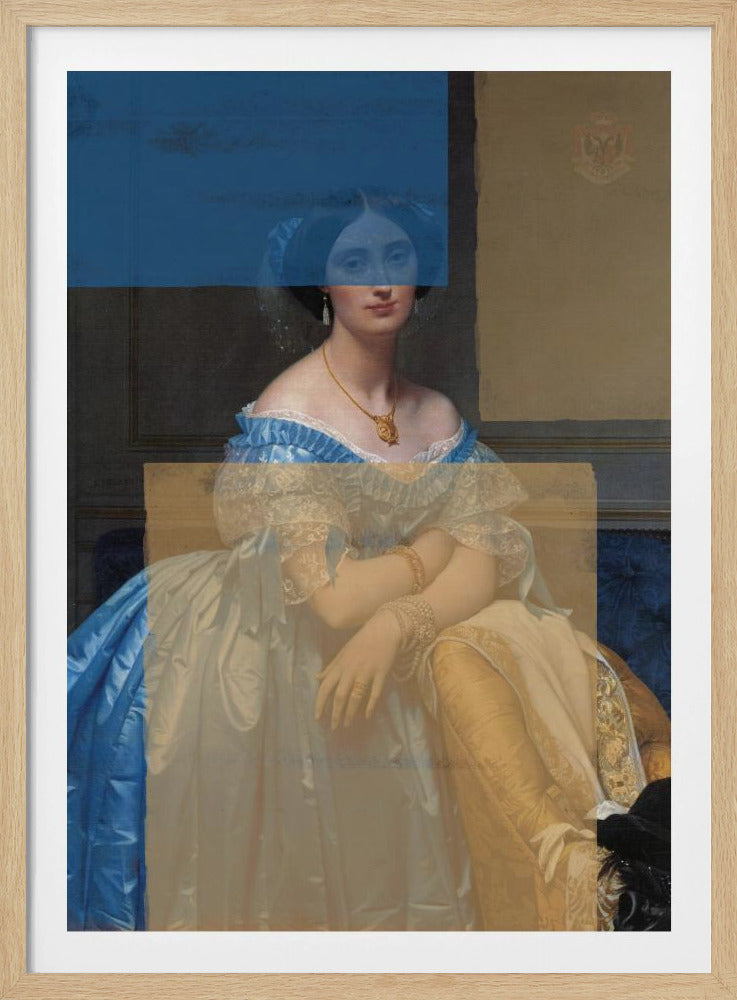 Barockes Portrait Zeitgenössische Collage | Poster