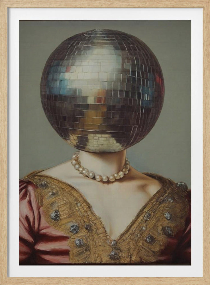 DiscoHead Queen / Altered Collage Art | Poster