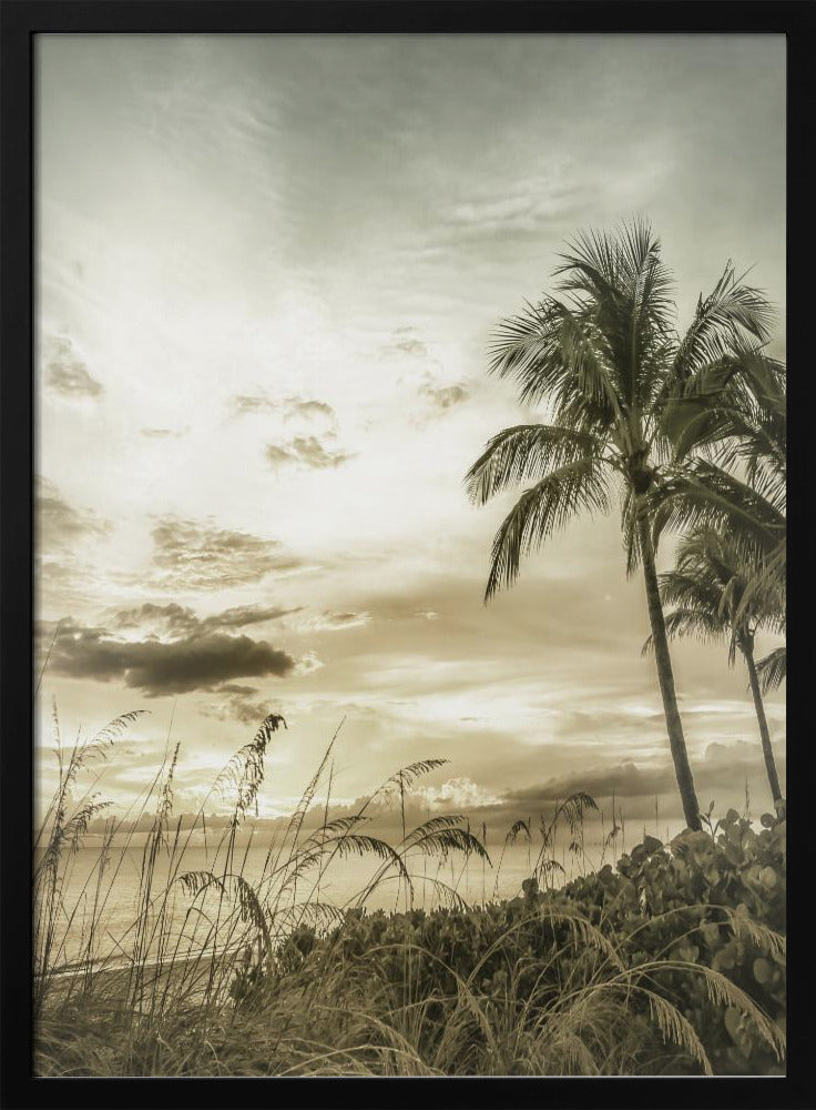 BONITA BEACH Vintage Sonnenuntergang | Poster