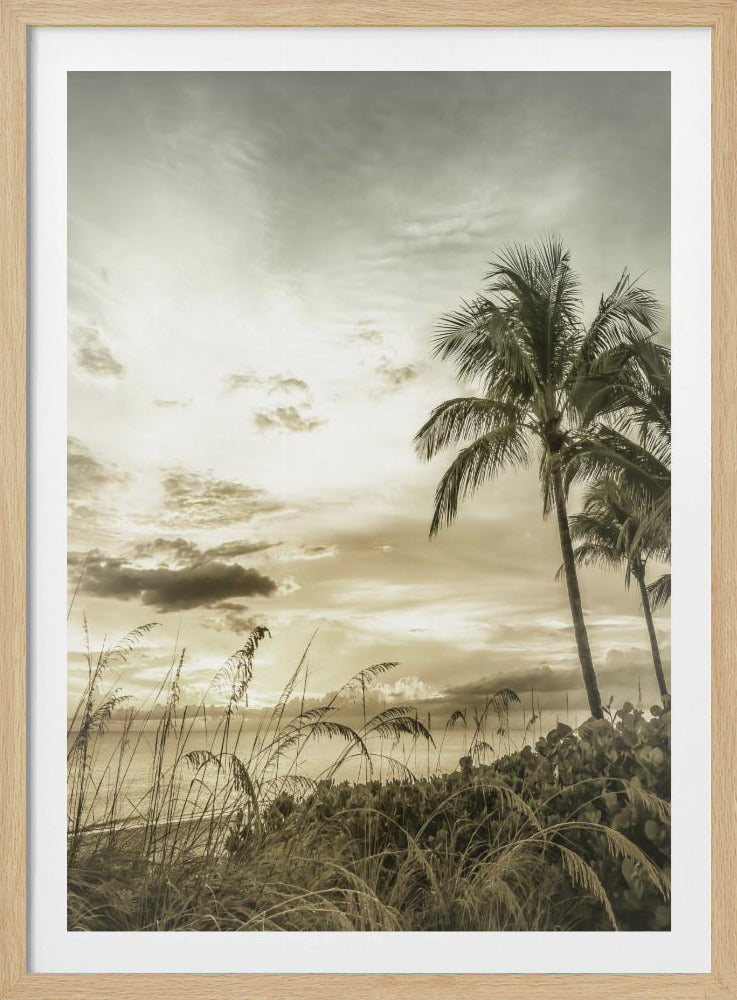 BONITA BEACH Vintage Sonnenuntergang | Poster