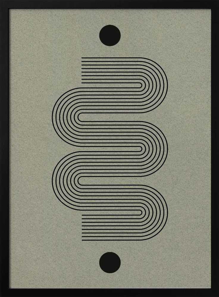 Gebogener Symmetriepfad | Poster