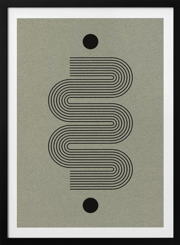 Gebogener Symmetriepfad | Poster