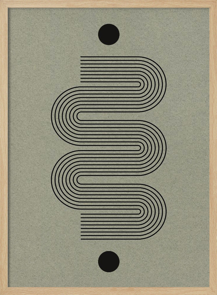 Gebogener Symmetriepfad | Poster