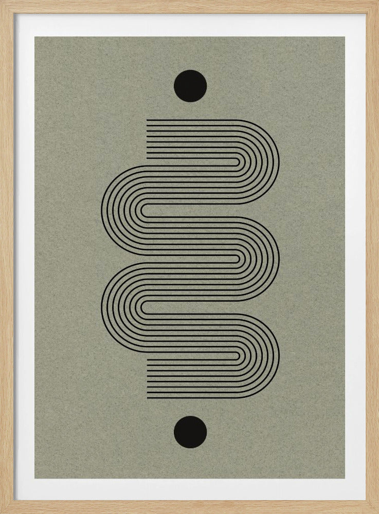 Gebogener Symmetriepfad | Poster