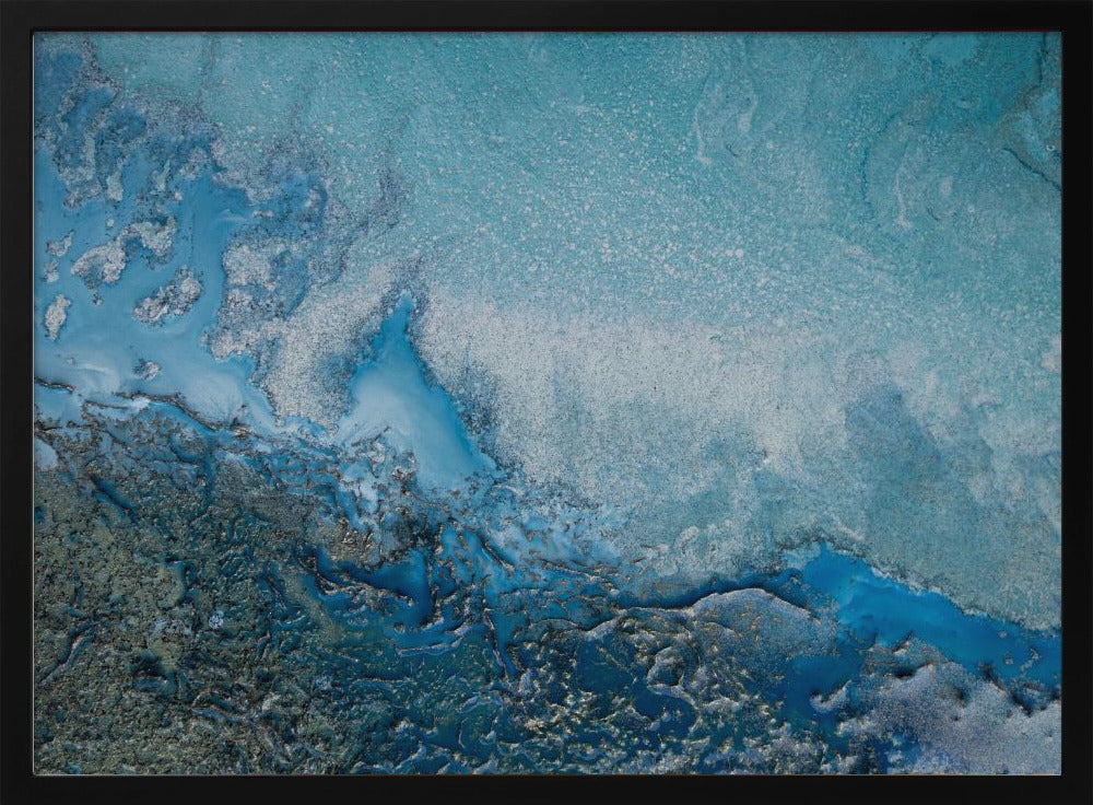 Sanftes Blau - Cyanfarbenes Wasser | Poster