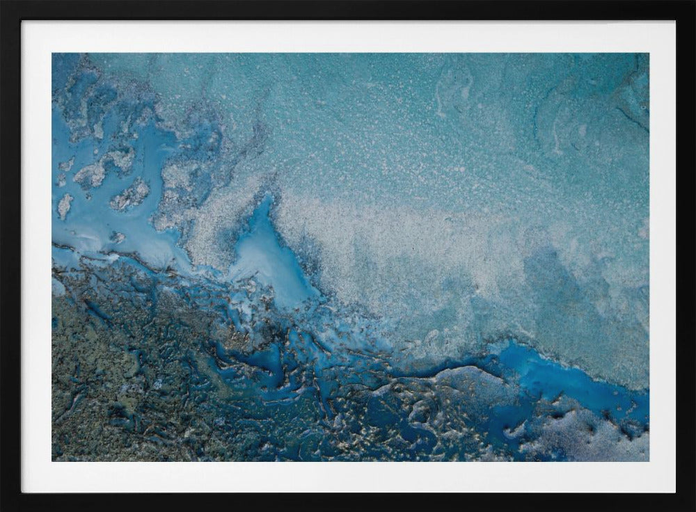 Sanftes Blau - Cyanfarbenes Wasser | Poster