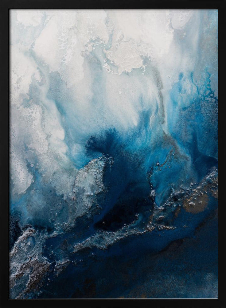 Meereslandschaftsabstraktion – Blaues Wasser | Poster