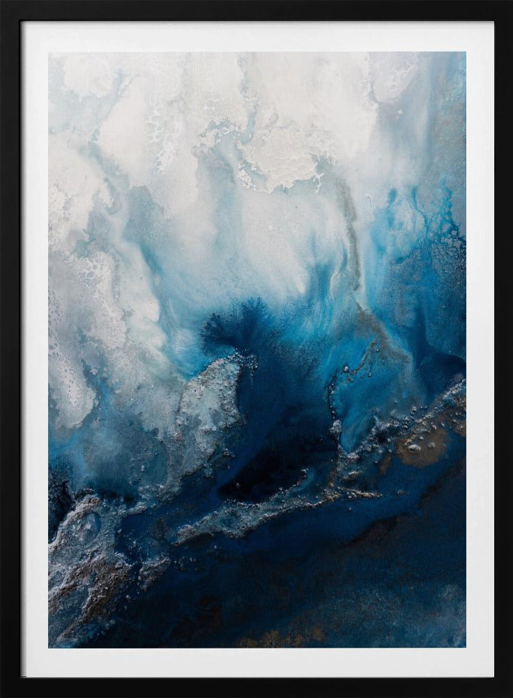 Meereslandschaftsabstraktion – Blaues Wasser | Poster