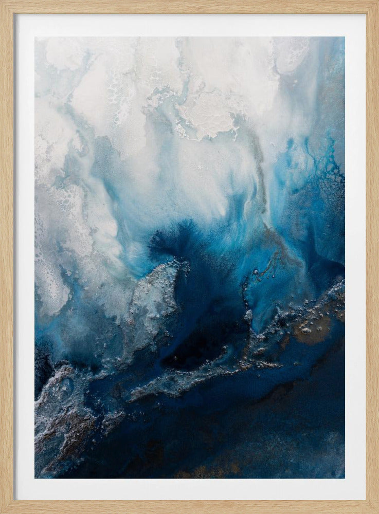 Meereslandschaftsabstraktion – Blaues Wasser | Poster