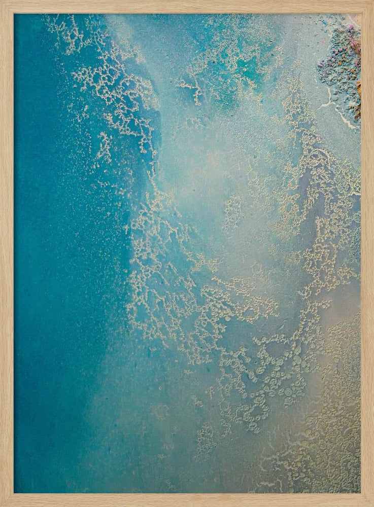 Sanftes Blau – Flaches Wasser | Poster