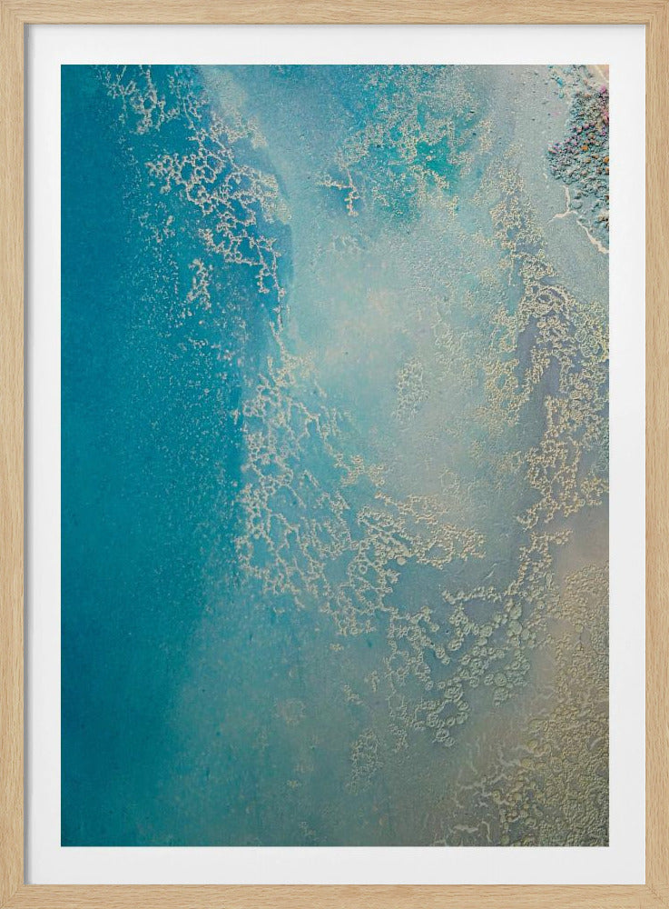 Sanftes Blau – Flaches Wasser | Poster