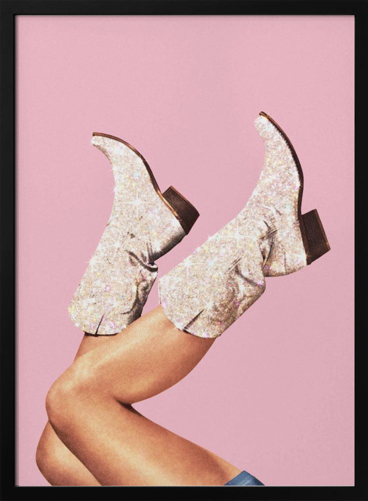 Diese Stiefel - Glitzer Pink II | Poster