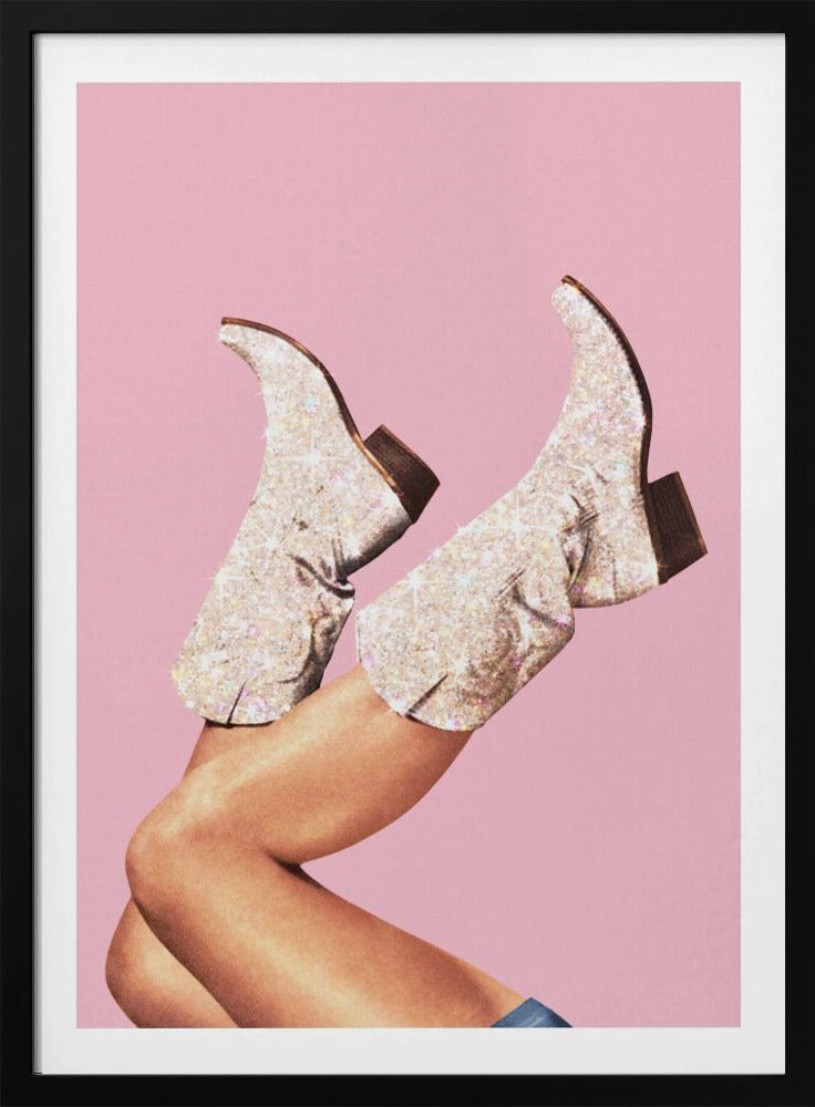 Diese Stiefel - Glitzer Pink II | Poster