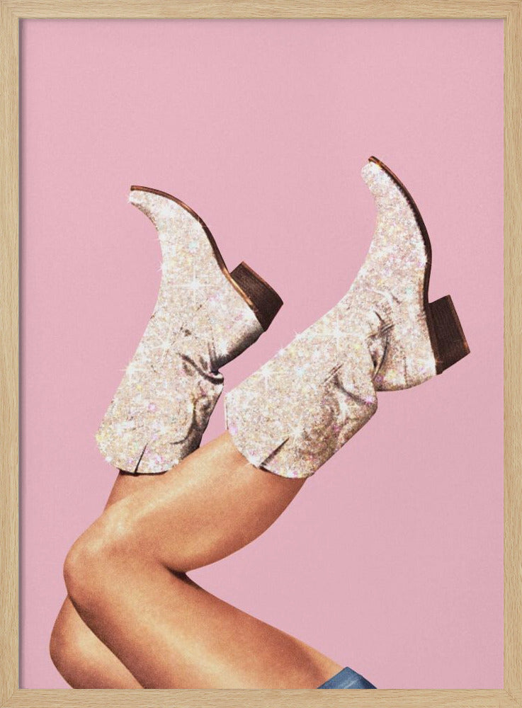 Diese Stiefel - Glitzer Pink II | Poster