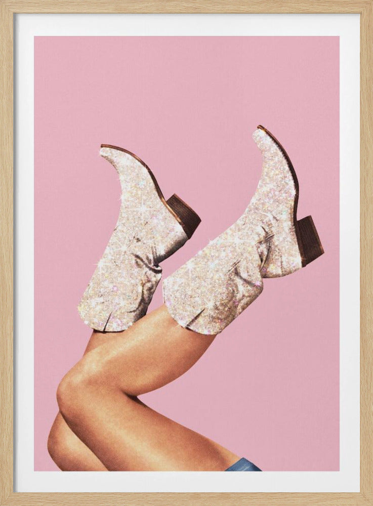 Diese Stiefel - Glitzer Pink II | Poster