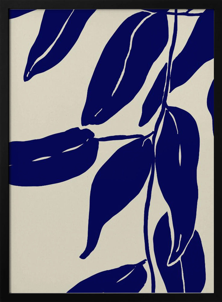 Indigo Blätter Tanz | Poster