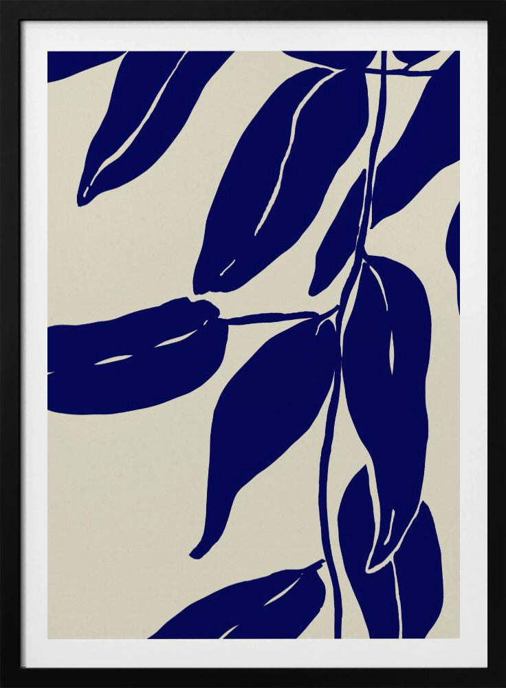 Indigo Blätter Tanz | Poster