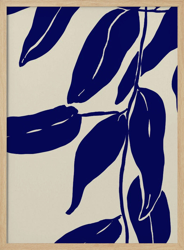Indigo Blätter Tanz | Poster
