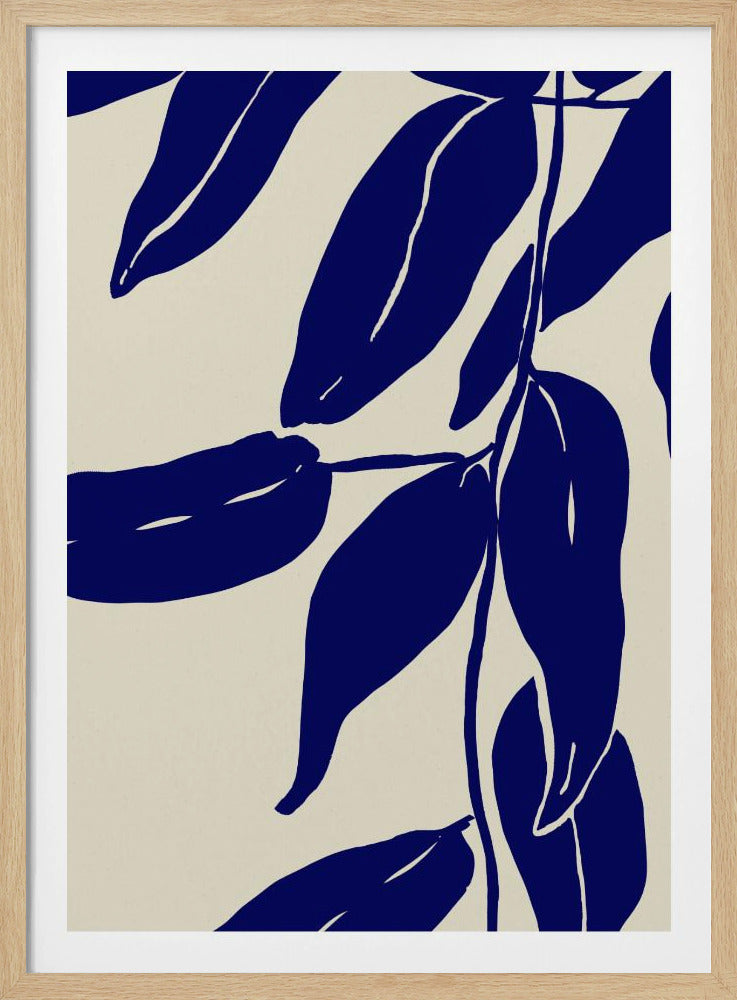 Indigo Blätter Tanz | Poster