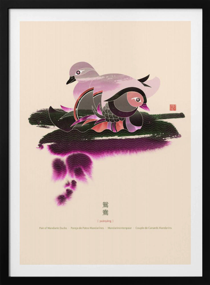 Pair of Mandarin Ducks | Poster