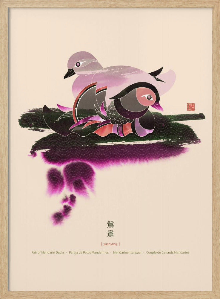 Pair of Mandarin Ducks | Poster