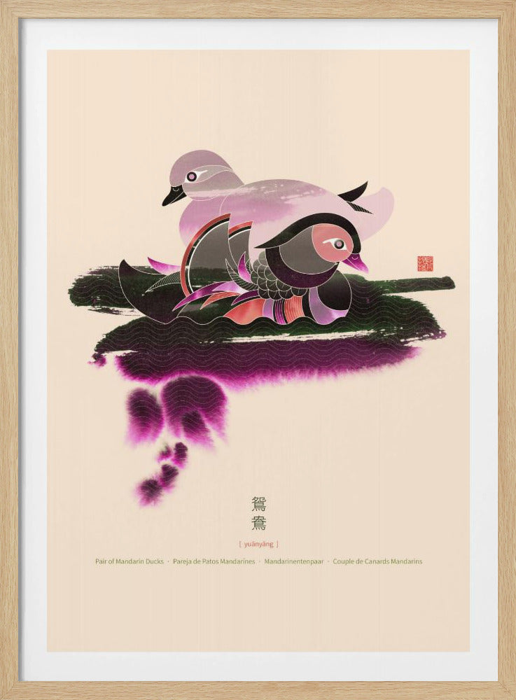 Pair of Mandarin Ducks | Poster
