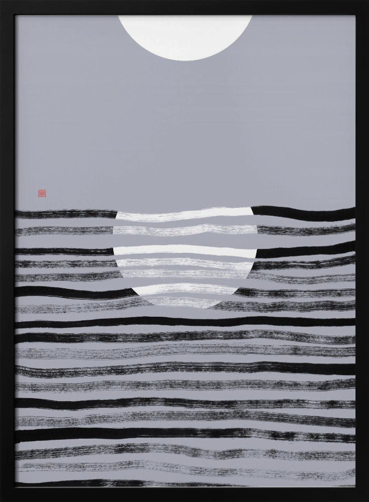 Versteckter Mond Nr. 2 | Reflexion | Poster