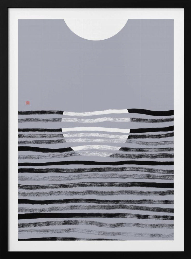Versteckter Mond Nr. 2 | Reflexion | Poster