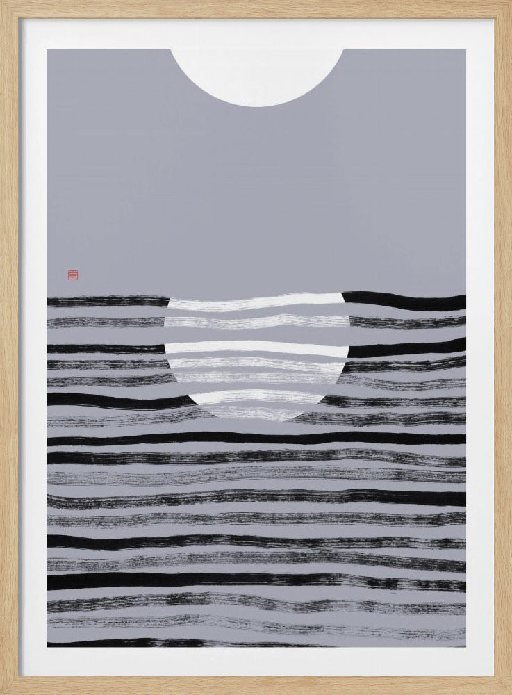 Versteckter Mond Nr. 2 | Reflexion | Poster