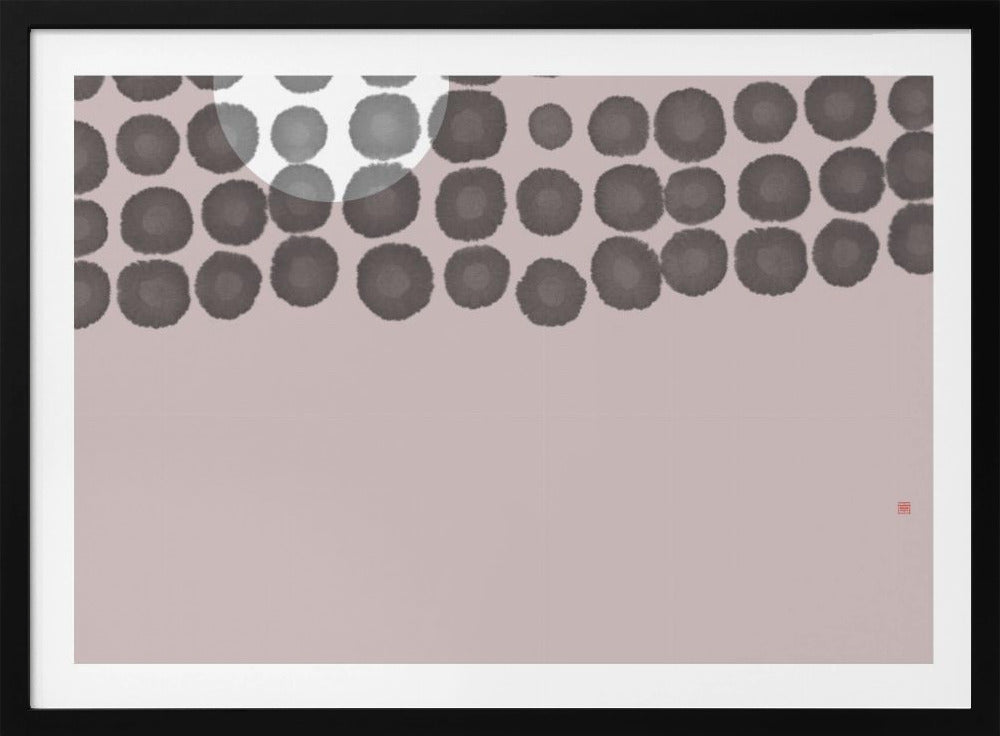 Versteckter Mond Nr. 3 | Hinter den Wolken | Poster