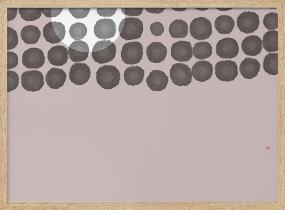 Versteckter Mond Nr. 3 | Hinter den Wolken | Poster