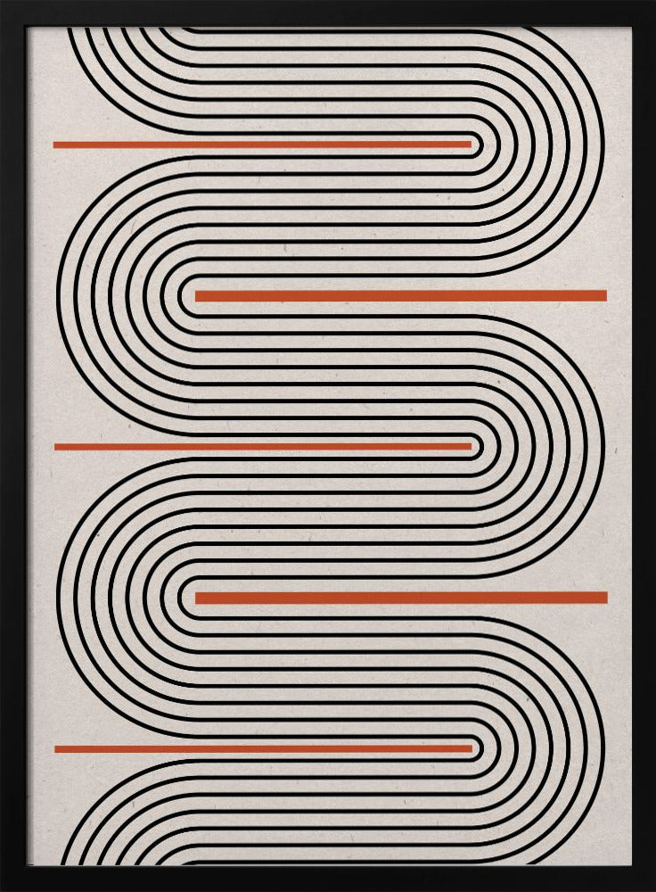 Geschwungene Rhythmuslinien | Poster