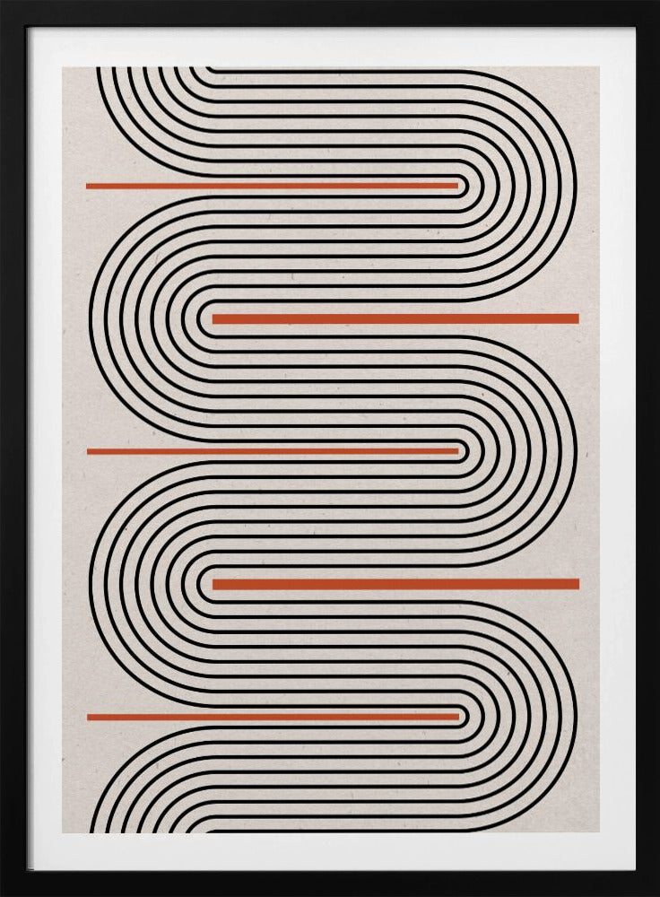 Geschwungene Rhythmuslinien | Poster