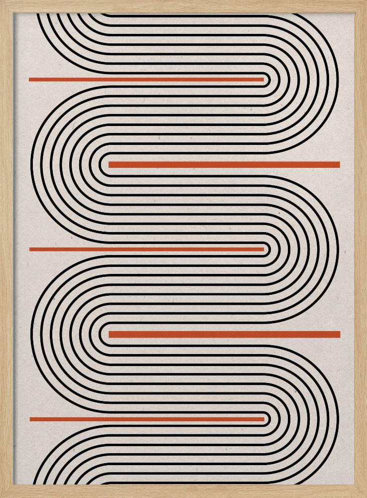 Geschwungene Rhythmuslinien | Poster