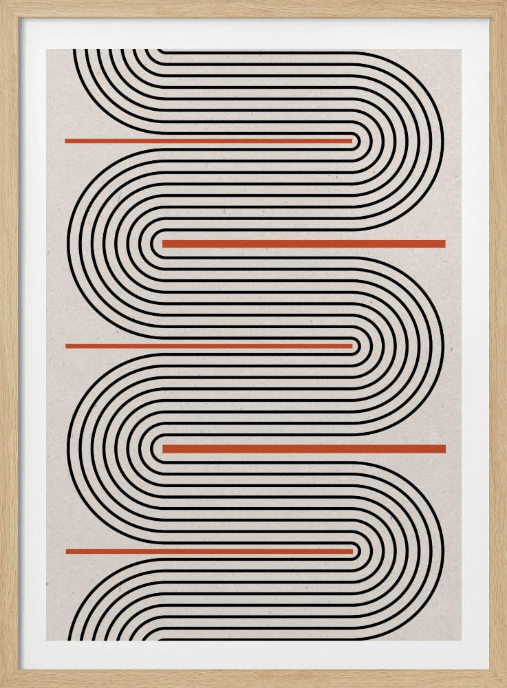 Geschwungene Rhythmuslinien | Poster