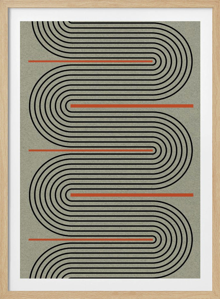 Geschwungene Wege | Poster