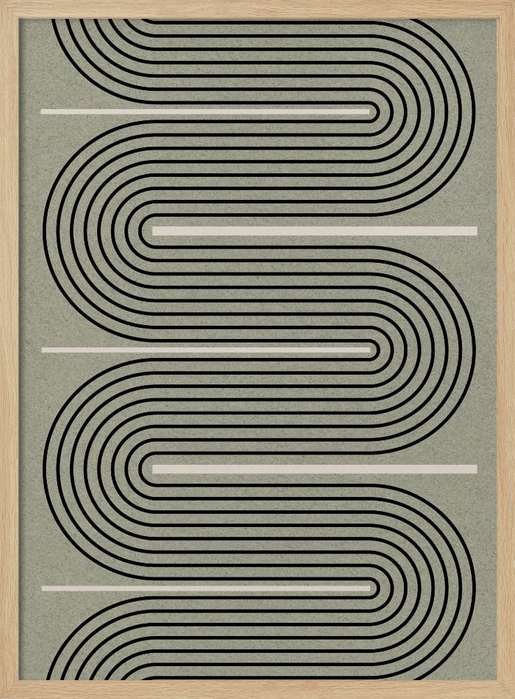 Geschwungene Wege | Poster