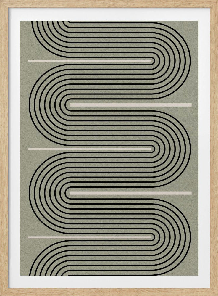 Geschwungene Wege | Poster