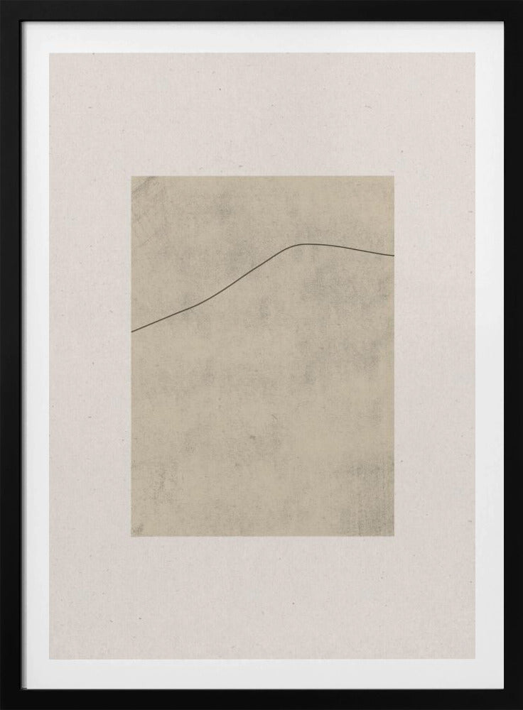 Linie auf geflüstertem Beige | Poster