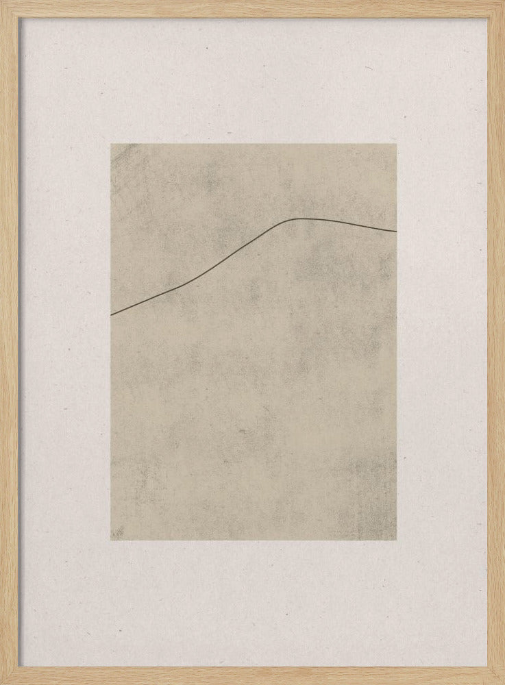 Linie auf geflüstertem Beige | Poster