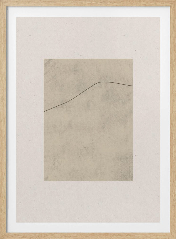 Linie auf geflüstertem Beige | Poster