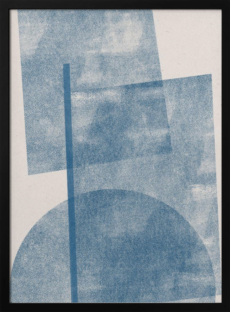 Azurblaue Geometrie | Poster
