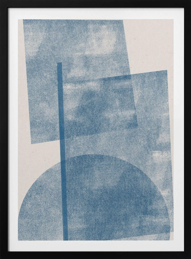Azurblaue Geometrie | Poster