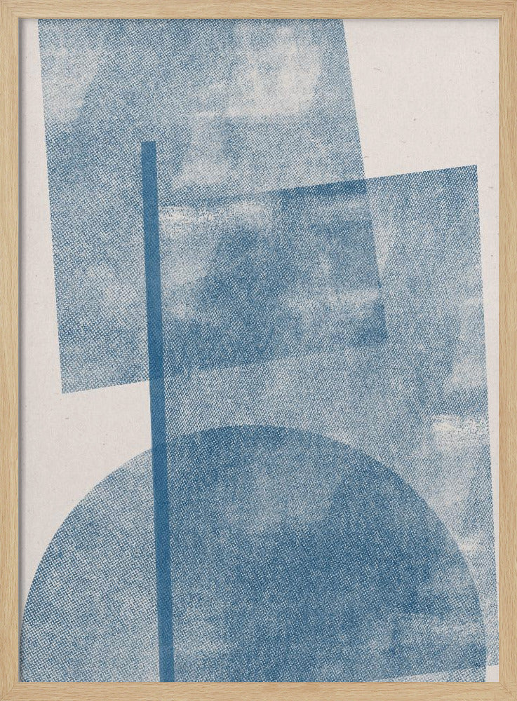 Azurblaue Geometrie | Poster