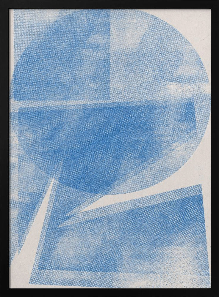 Azurblaue Geometrie | Poster