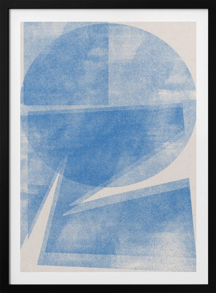 Azurblaue Geometrie | Poster