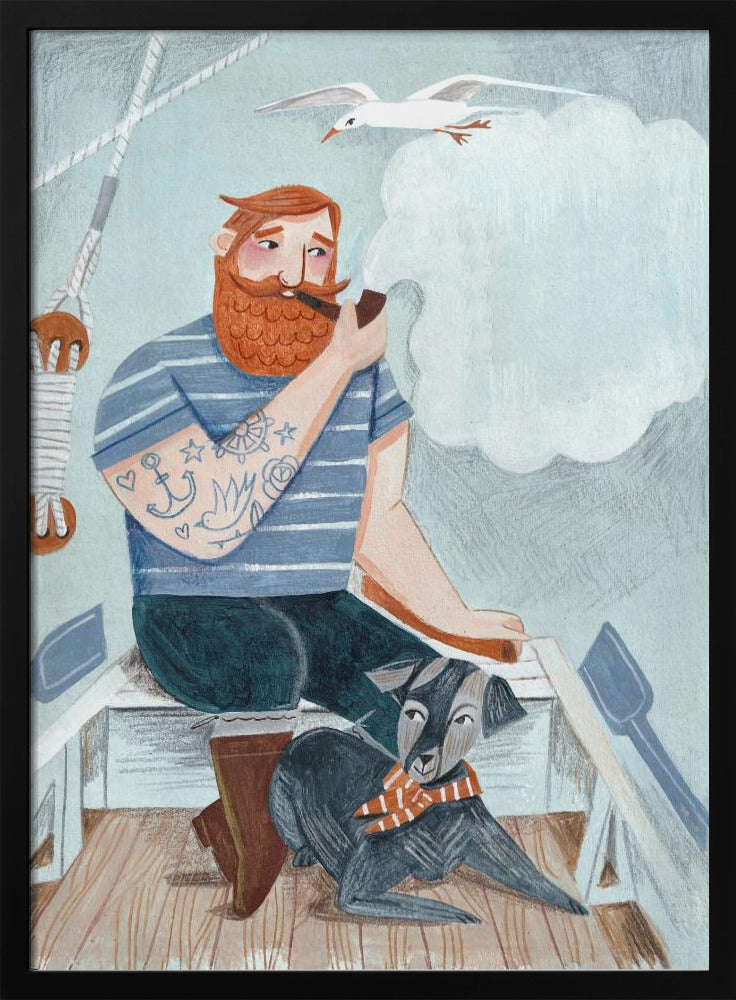 Skipper und Hund | Poster