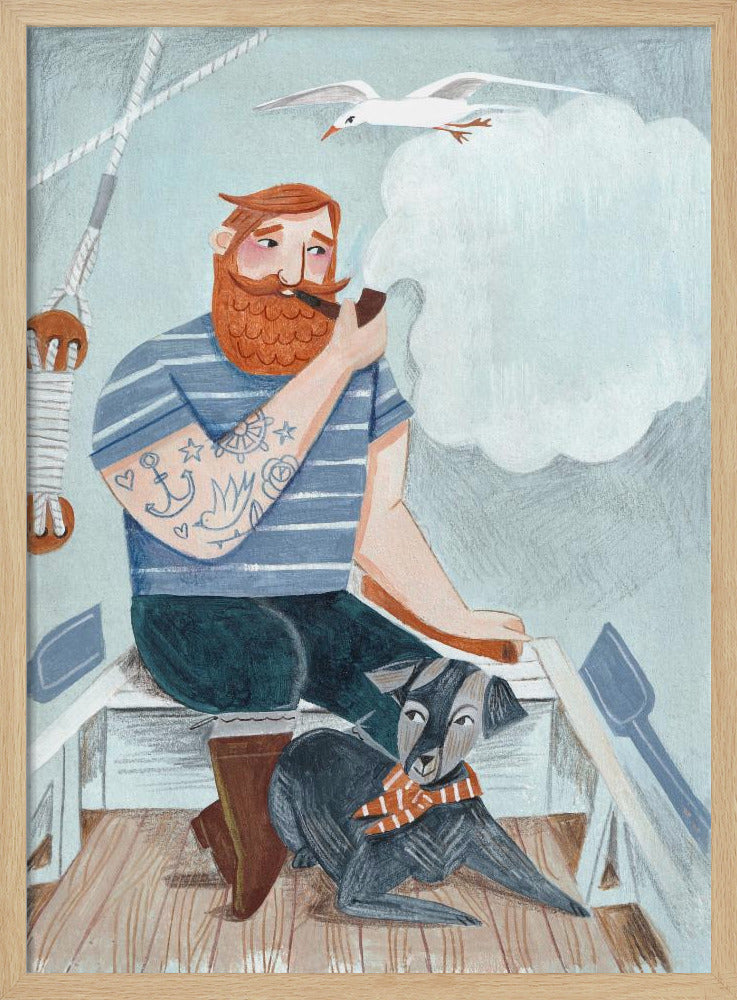 Skipper und Hund | Poster
