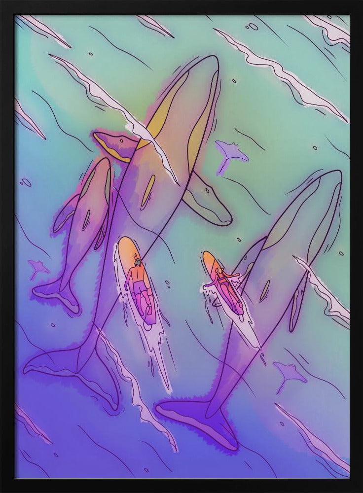Surfing With the Whales | Poster
